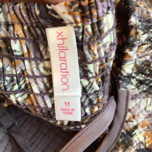 Xhilaration Boho Y2K Babydoll Cami Top Medium Abstract Print • Fairycore Indie - Picture 7 of 8